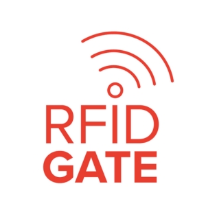 rotes Icon eines Kanban RFID Gates